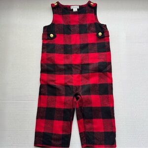 Ralph Lauren Boys' Cotton Plaid Overalls